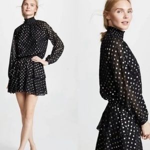 Yumi Kim Class Act Dress Black Gold
Sheer Sleeves